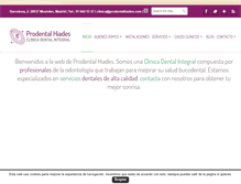 Tablet Screenshot of clinicadentalhiades.com